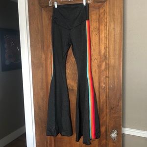 Purusha Dreaming of Rainbows Stripe Bell Botoms